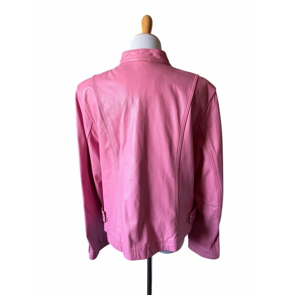 Vintage Wilsons Leather Maxima Pink Leather Jacket- Size XL - Picture 3 of 15